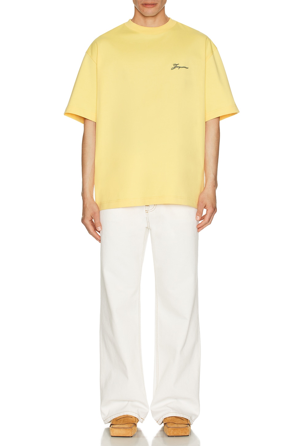 Image 1 of JACQUEMUS Le T-Shirt Halteres in Athletic Club Beige
