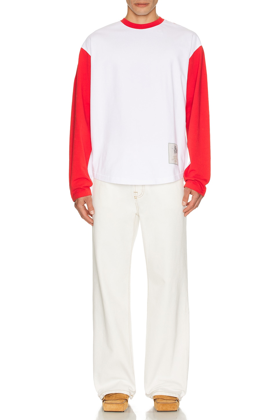 Image 1 of JACQUEMUS Le T-Shirt Baseball Ml in Multi Red