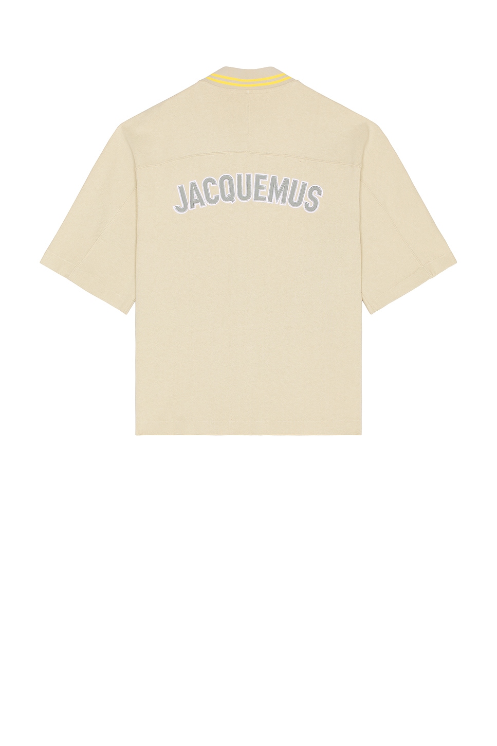 Image 1 of JACQUEMUS La Chemise Baseball Mc in Beige