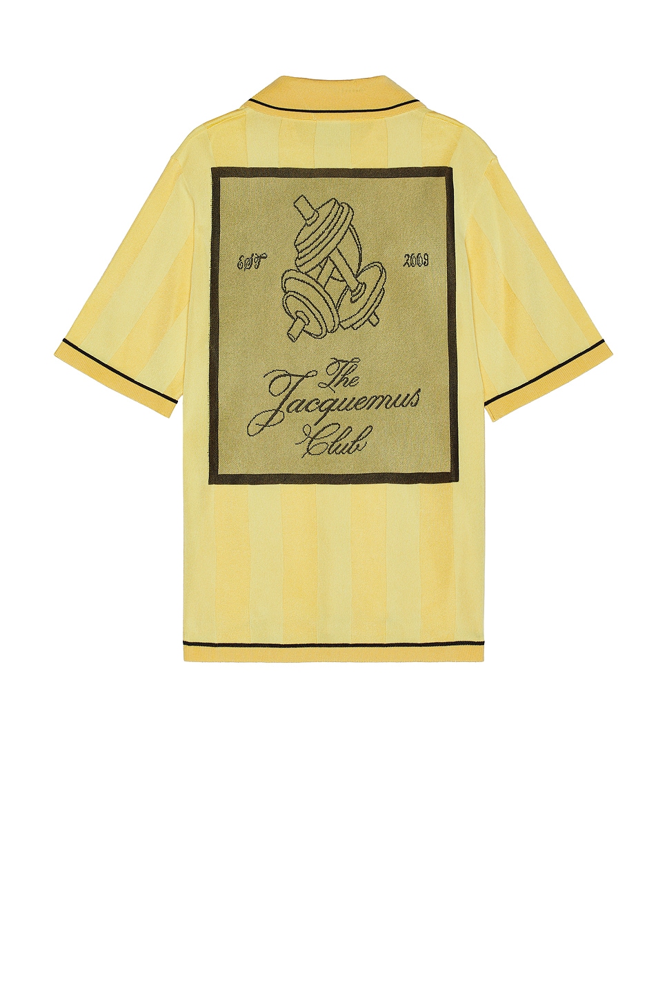 Image 1 of JACQUEMUS Le Polo Liga in Light Yellow