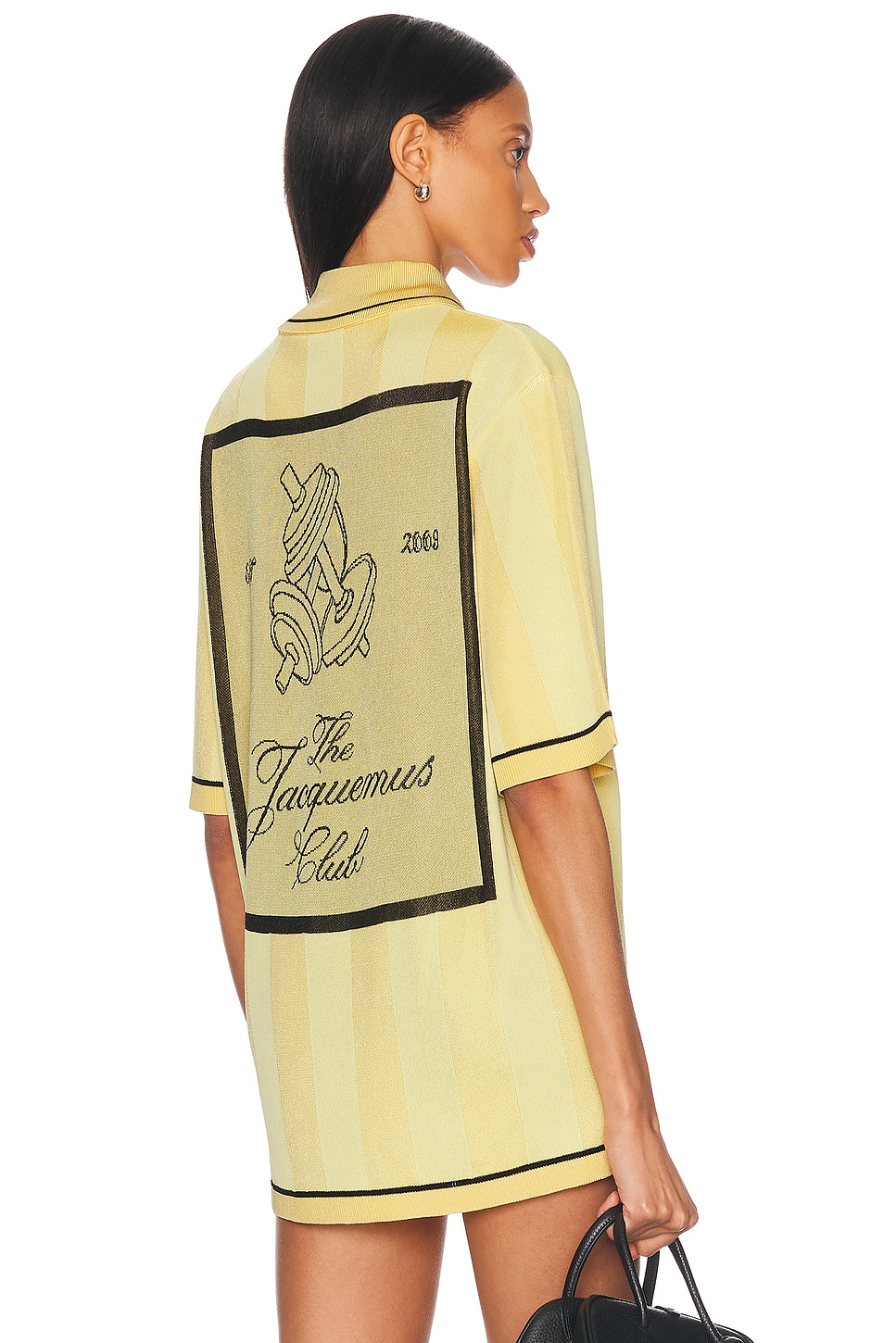 Image 1 of JACQUEMUS Le Polo Liga in Light Yellow