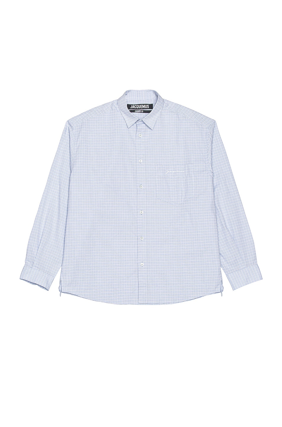 Image 1 of JACQUEMUS Simon Long Sleeve Button Down in Light Blue