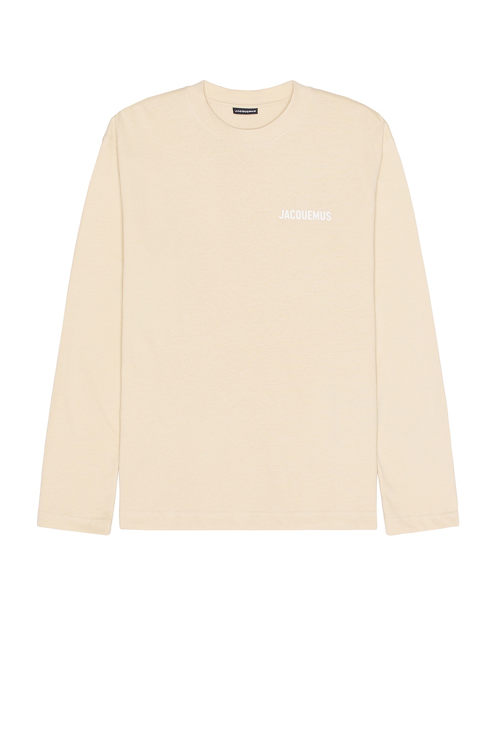 Image 1 of JACQUEMUS Le T-shirt Manches Longues in Light Beige