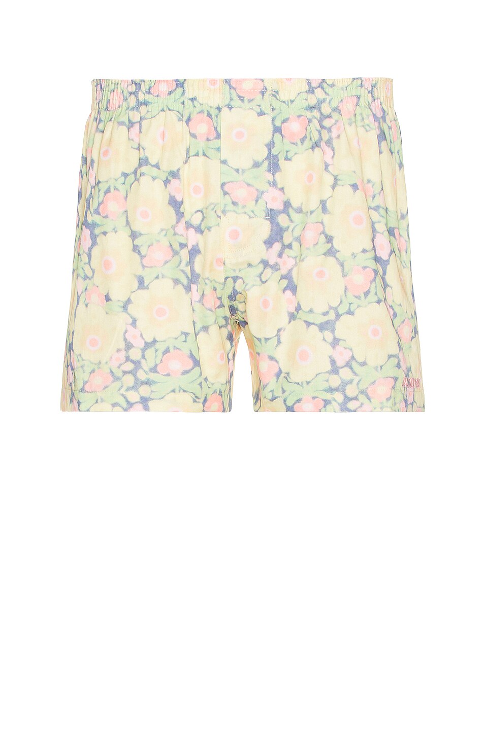Image 1 of JACQUEMUS Le Calecon in Print Yellow Flowers