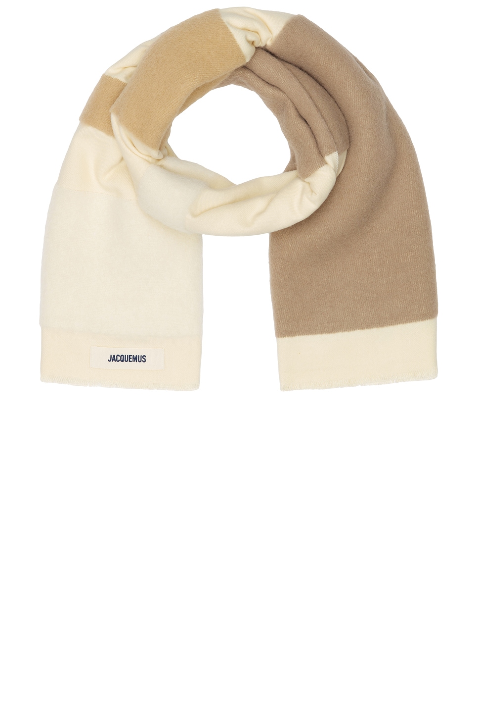 Shop Jacquemus L'echarpe Arazzo In Multi Beige