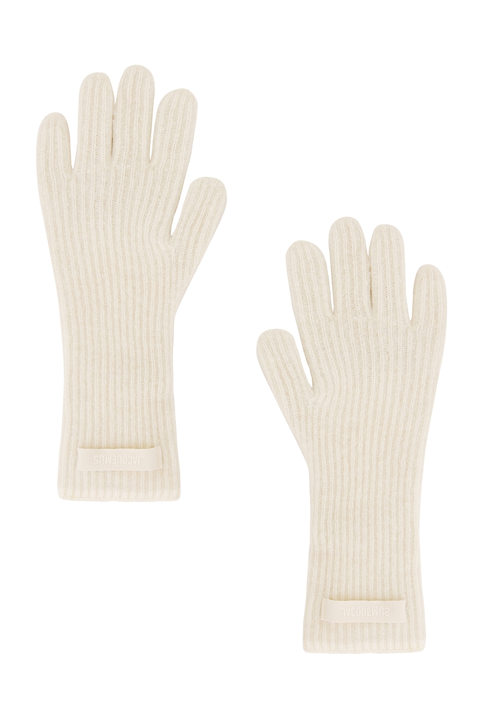 Les Gants Gros Grain in White