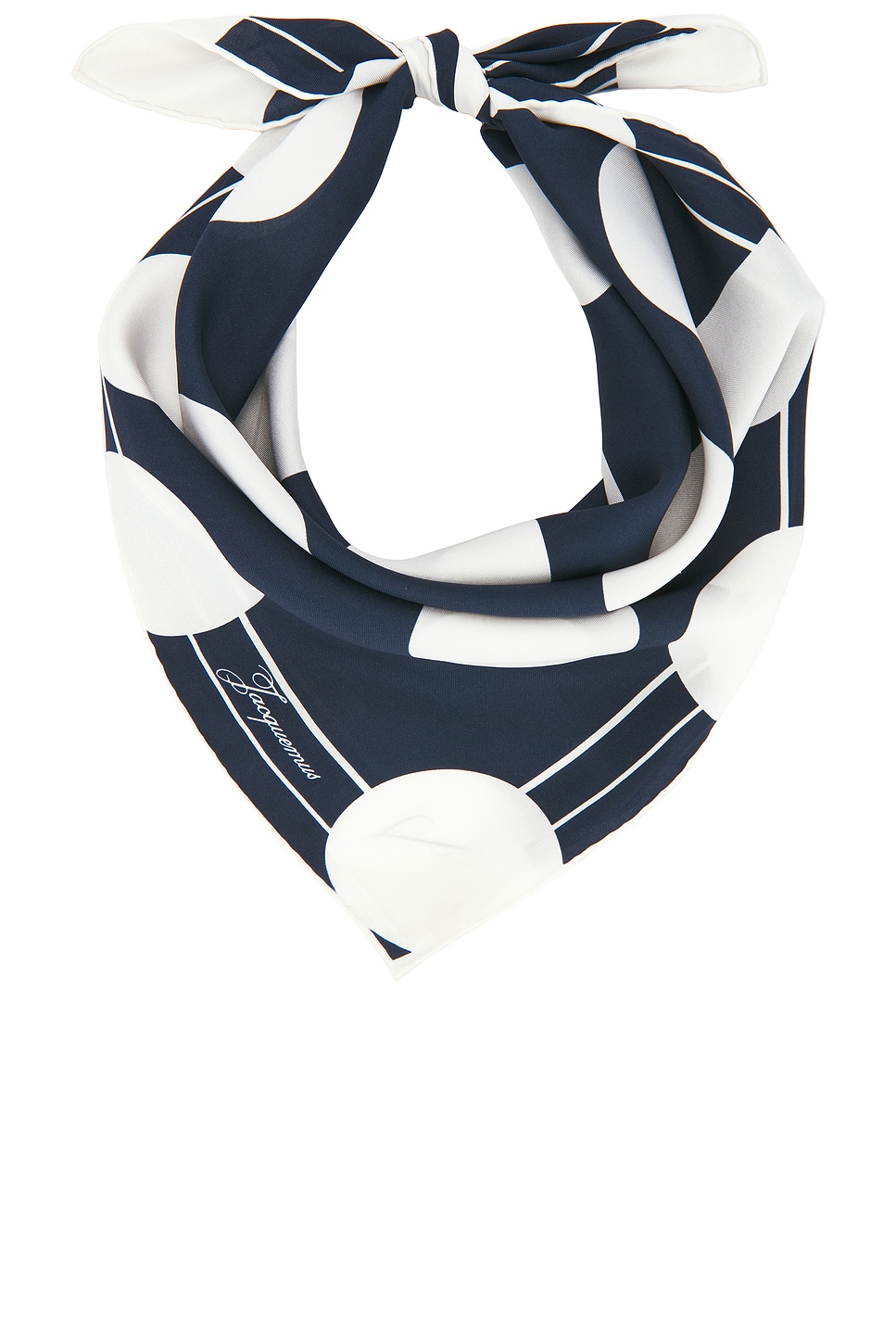 JACQUEMUS Le Foular Coeur in Navy