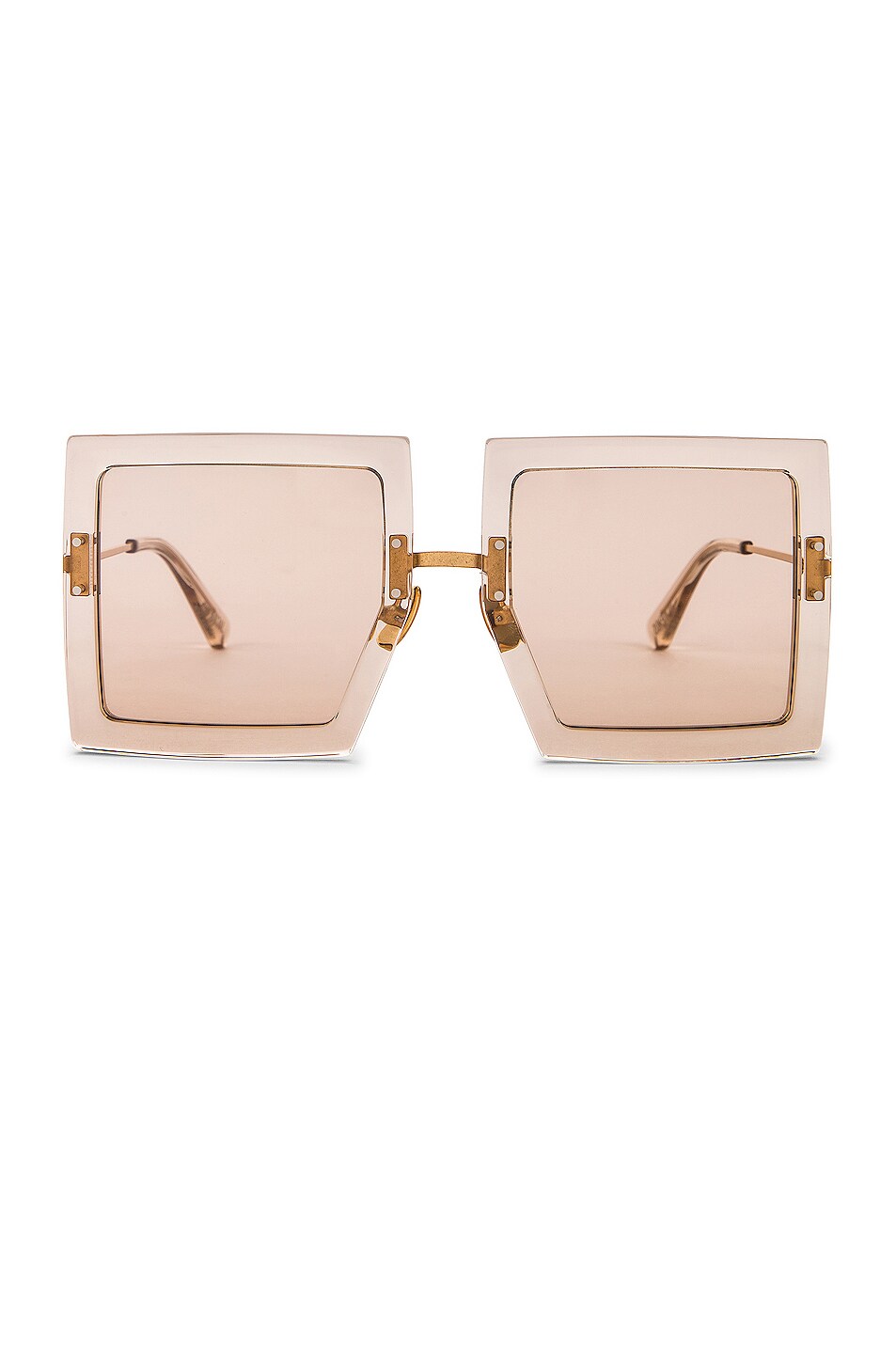 Image 1 of JACQUEMUS Les Lunettes Carrees in Beige
