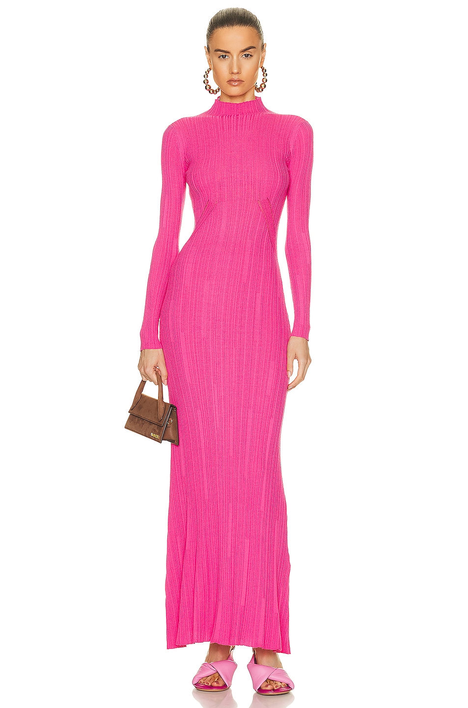 Image 1 of JACQUEMUS La Robe Lenzuolo in Pink