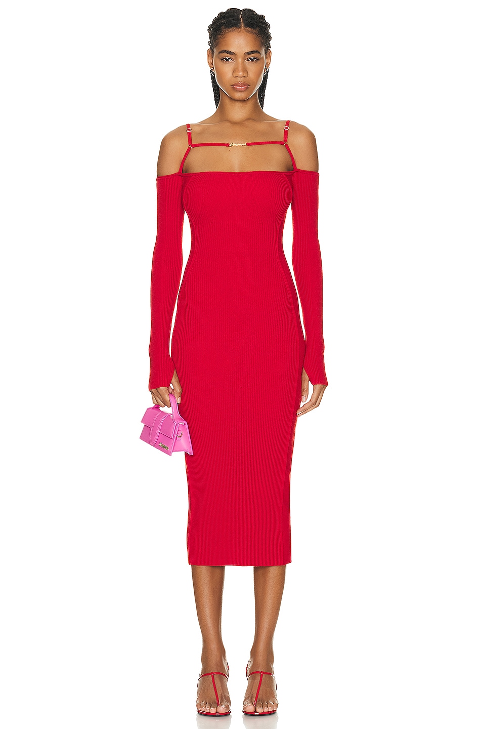Image 1 of JACQUEMUS La Robe Sierra Dress in Red