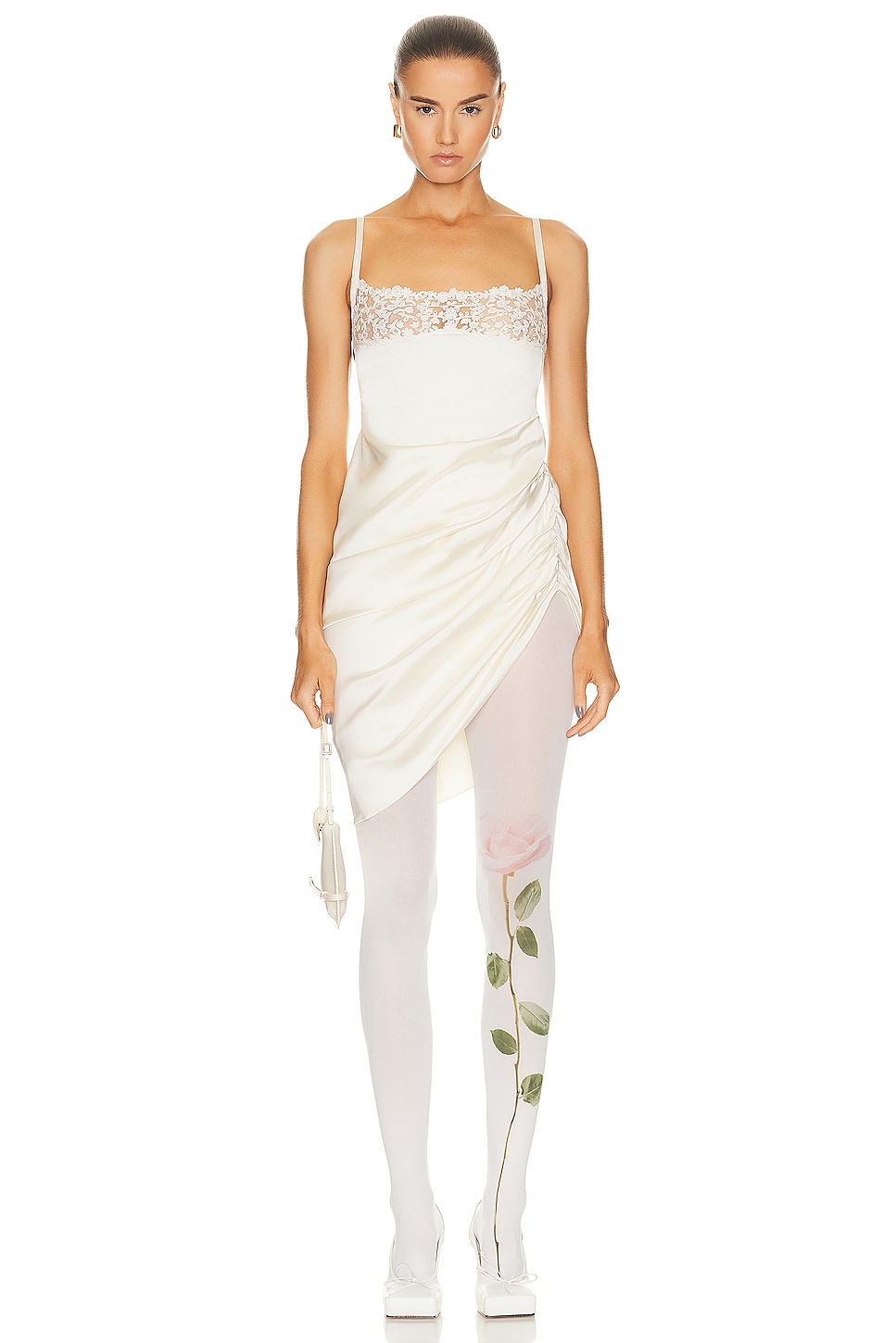 Image 1 of JACQUEMUS La Saudade Brodee Dress in Off White
