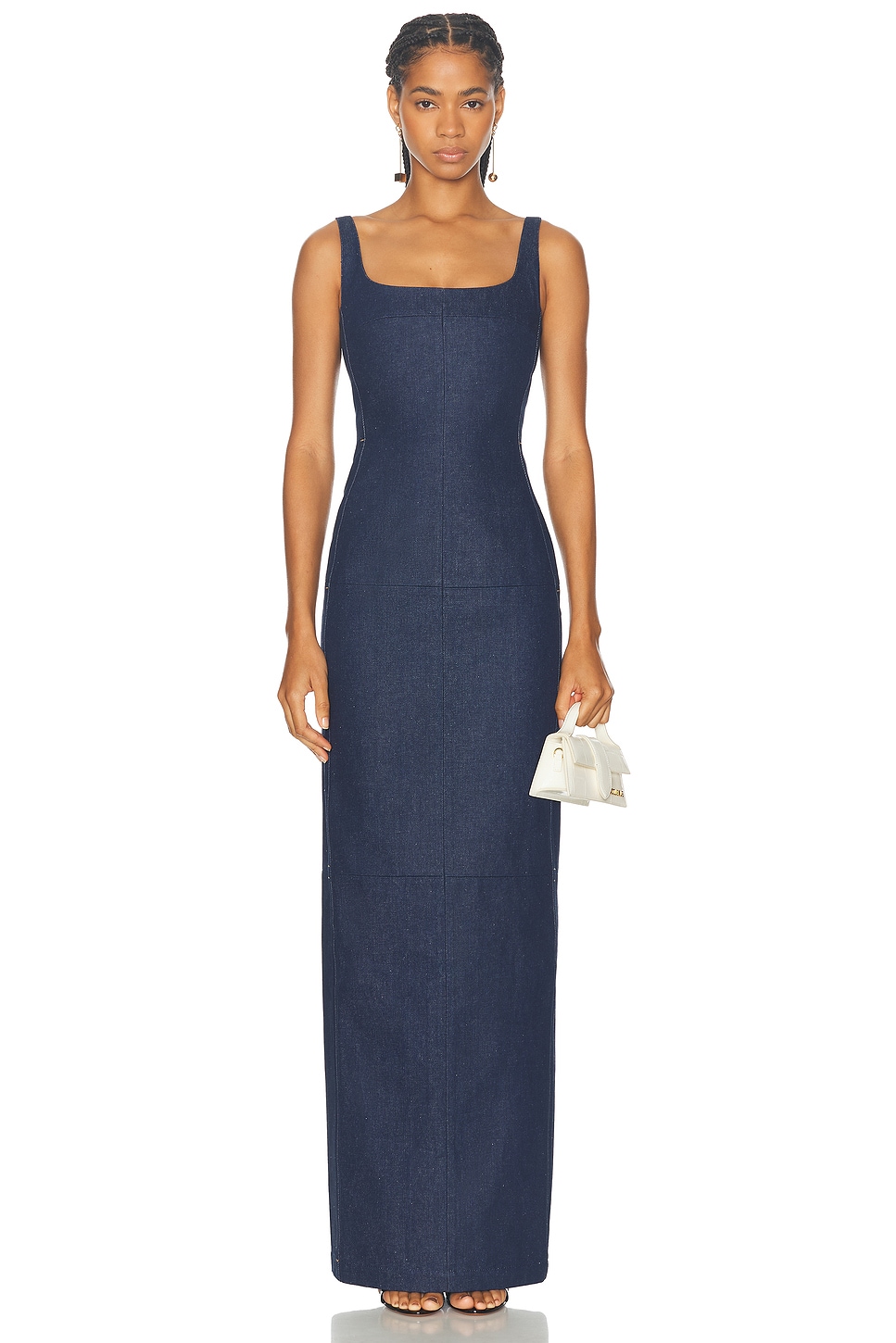 Image 1 of JACQUEMUS La Robe De-Nîmes Spoglio in Navy