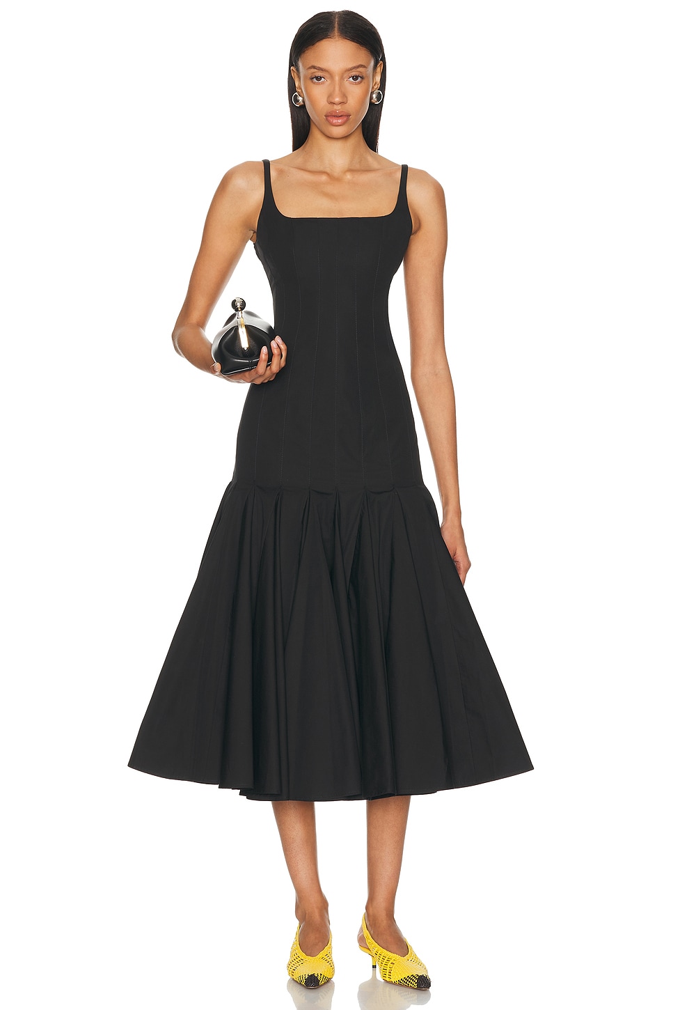 Image 1 of JACQUEMUS La Robe Agave in Black