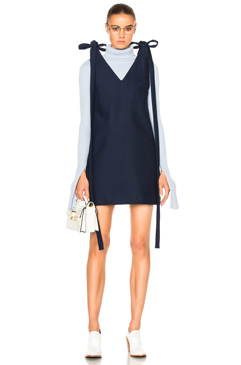Image 1 of JACQUEMUS Float dress in Navy