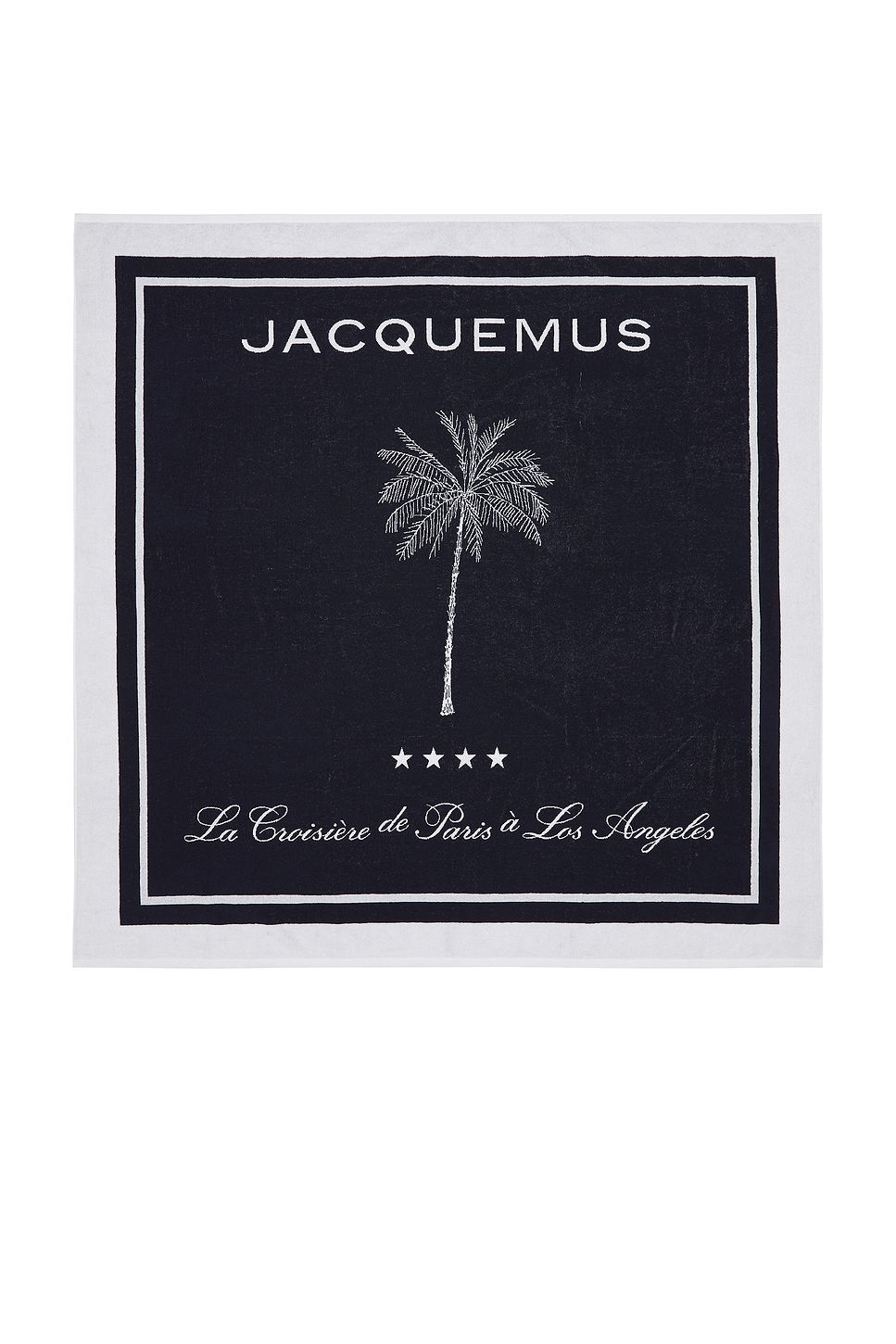 Image 1 of JACQUEMUS La Serviette Croisiere in Palm Tree White & Blue