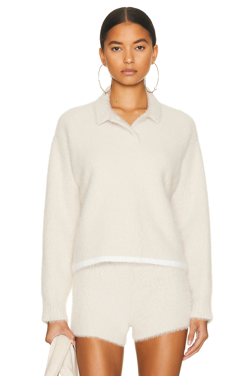 Image 1 of JACQUEMUS Le Polo Neve in Off-White