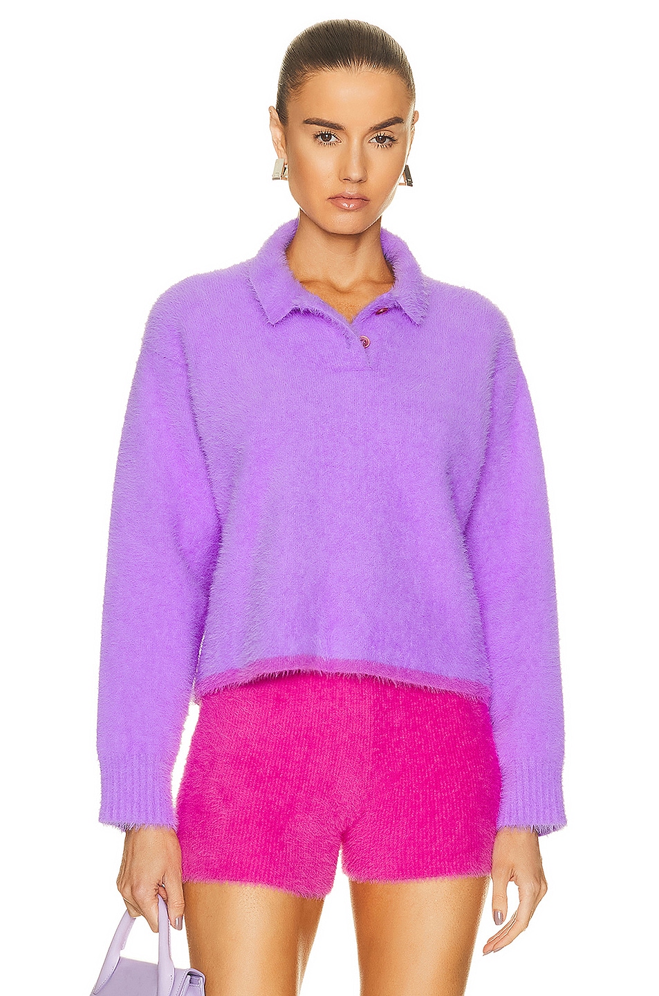Image 1 of JACQUEMUS Le Polo Neve in Purple