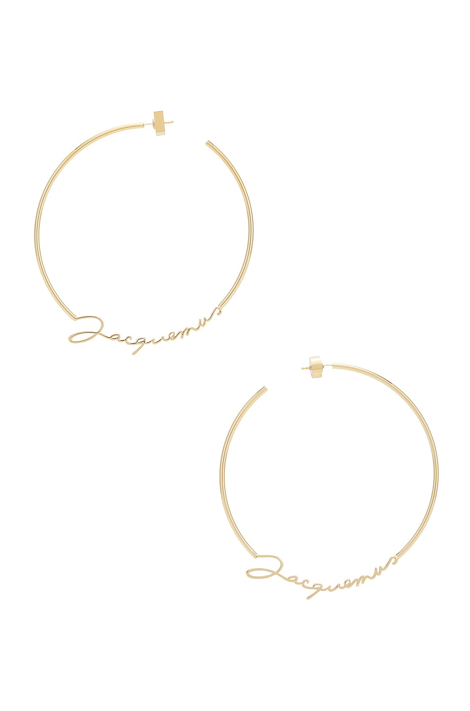 Image 1 of JACQUEMUS Les Creoles Jacquemus Earrings in Gold