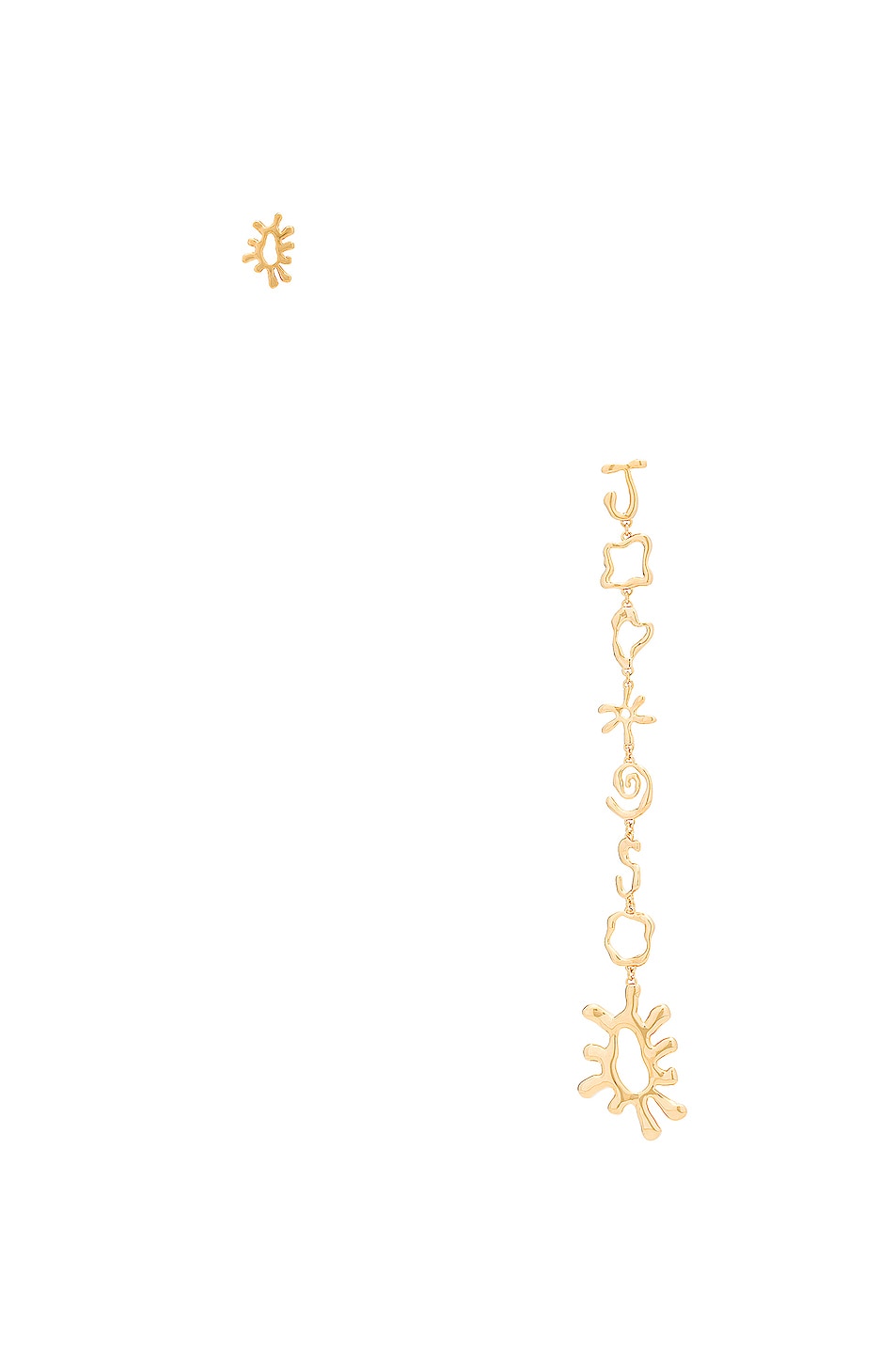 Image 1 of JACQUEMUS Les Boucles Sol in Yellow Gold