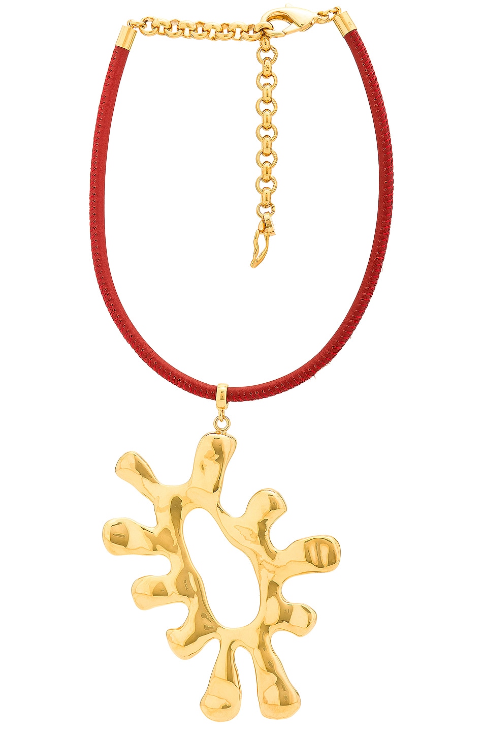 Image 1 of JACQUEMUS Le Collier Sol in Red