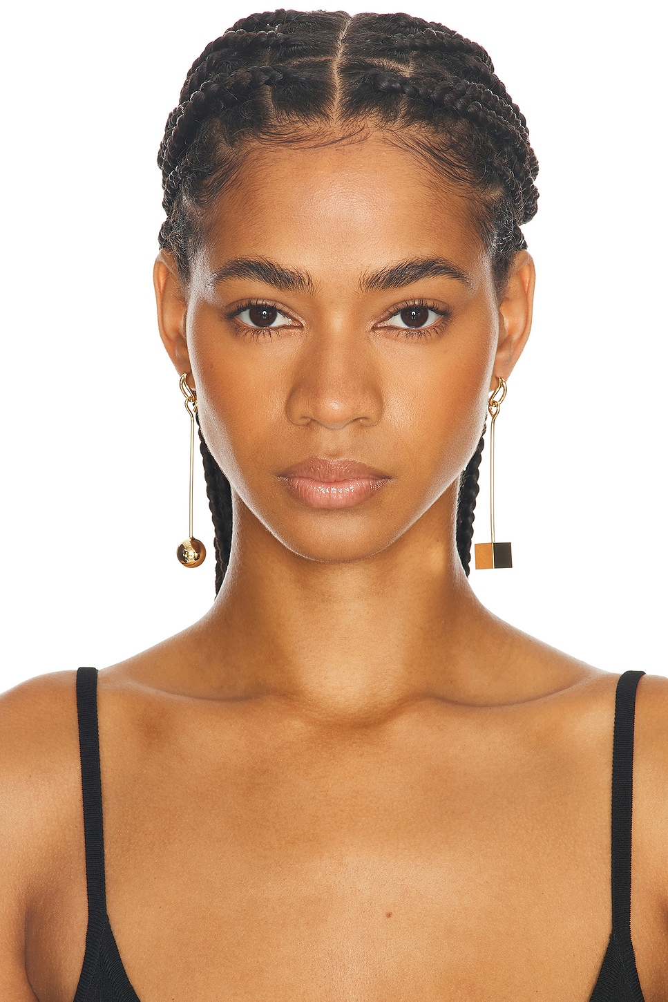 Shop Jacquemus Les Boucles Nodo In Gold