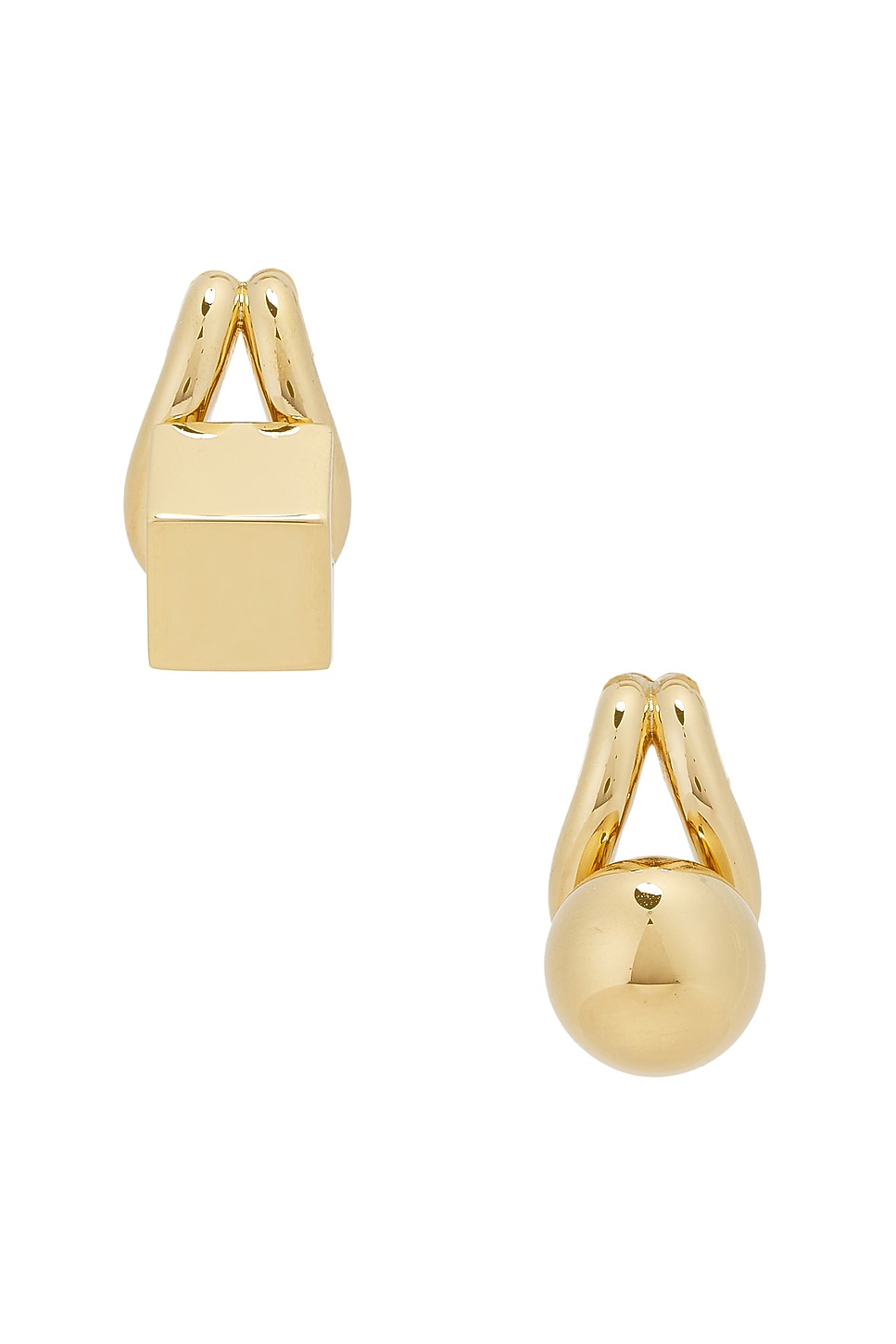 Shop Jacquemus Les Puces Nodo In Gold