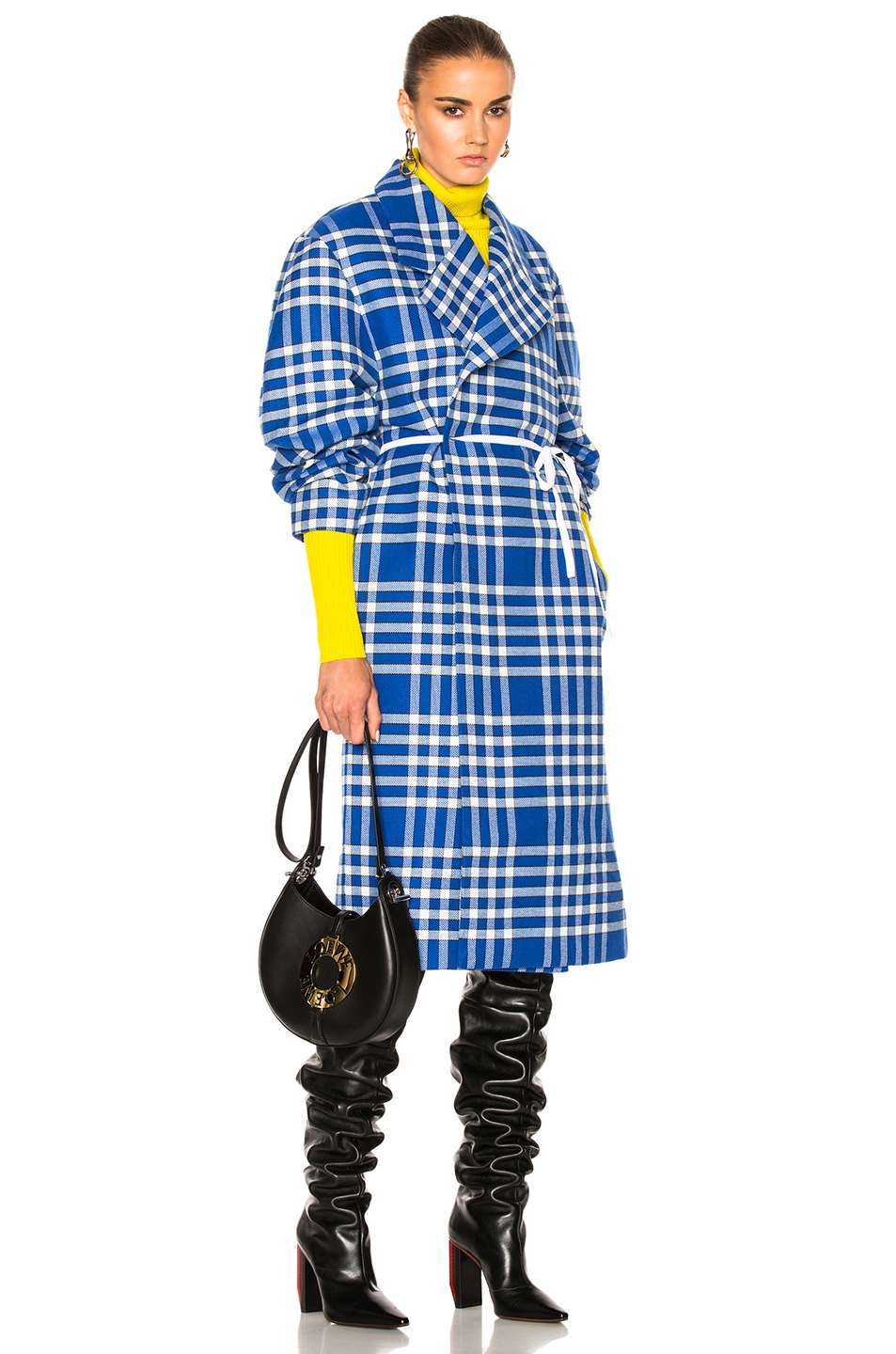 Image 1 of JACQUEMUS Check Coat in Blue