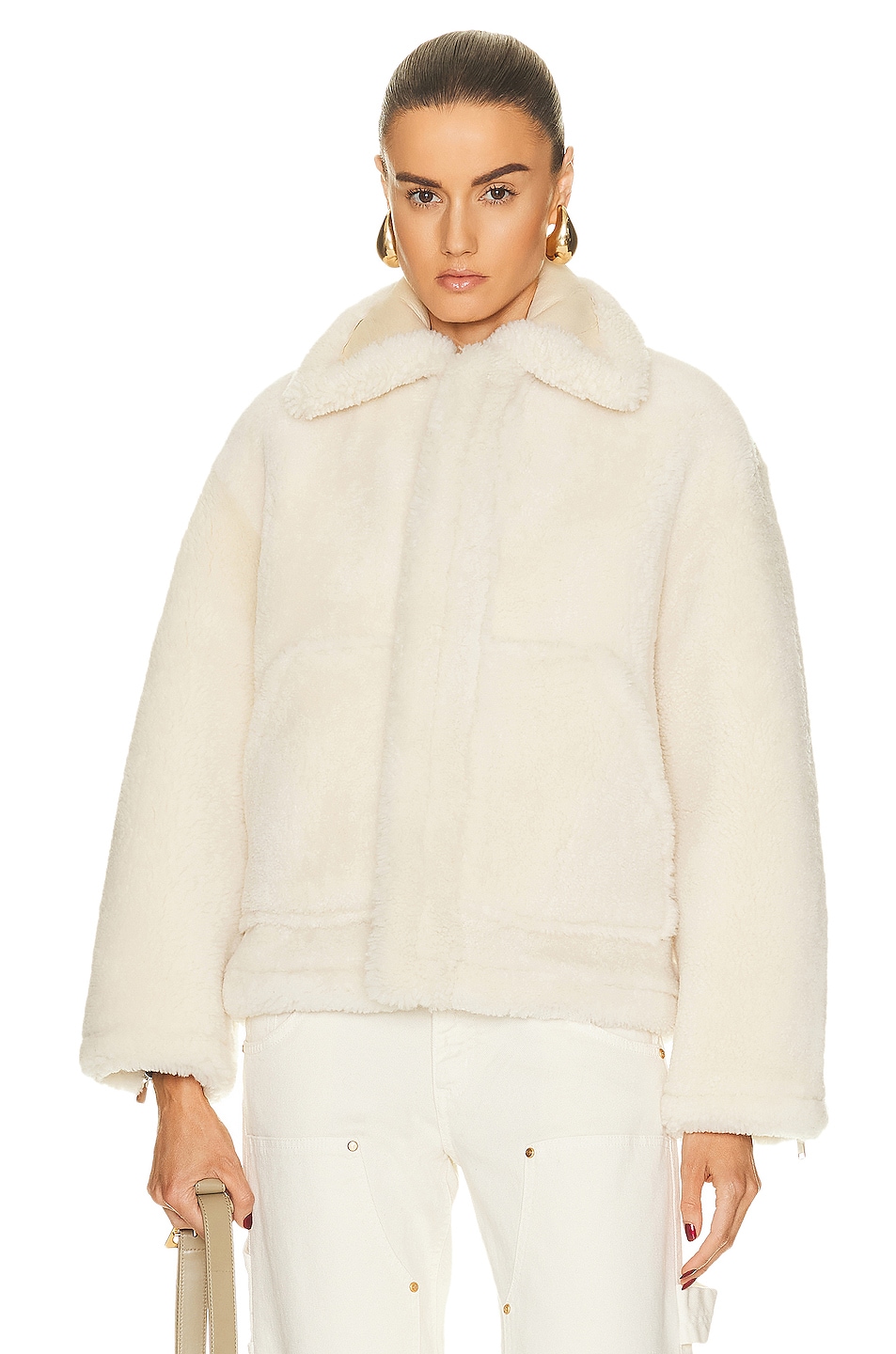 Image 1 of JACQUEMUS Le Manteau Pastre in Off-White