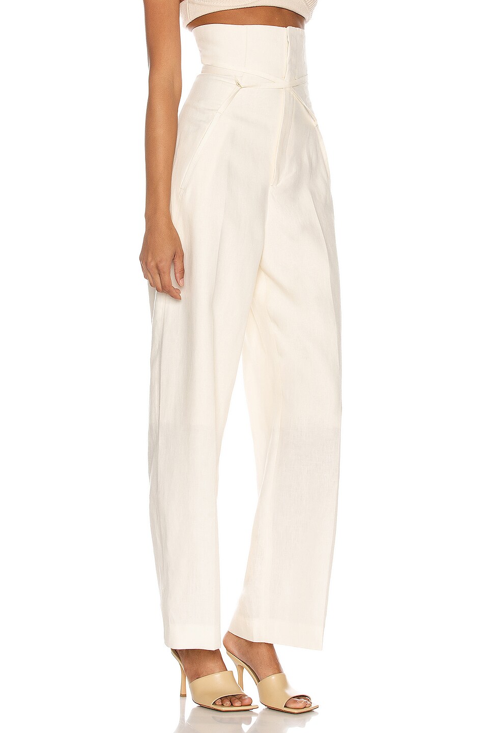 JACQUEMUS Le Pantalon Novio in Light Beige | FWRD