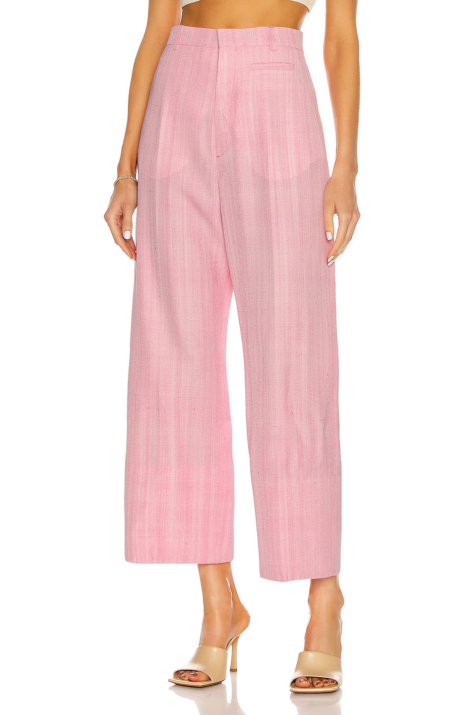 Image 1 of JACQUEMUS Le Pantalon Santon in Light Pink