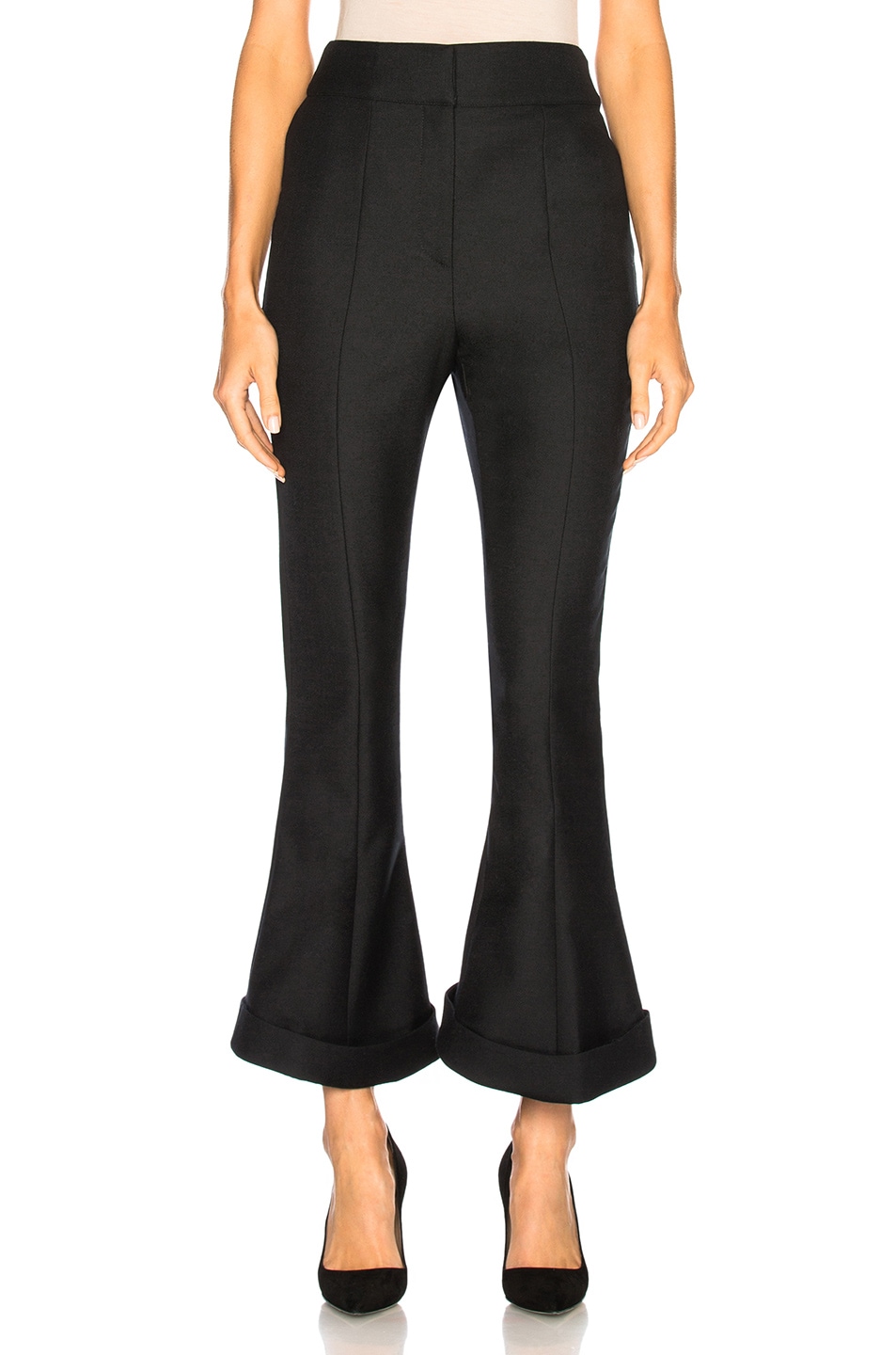 Image 1 of JACQUEMUS Cropped Pant in Black