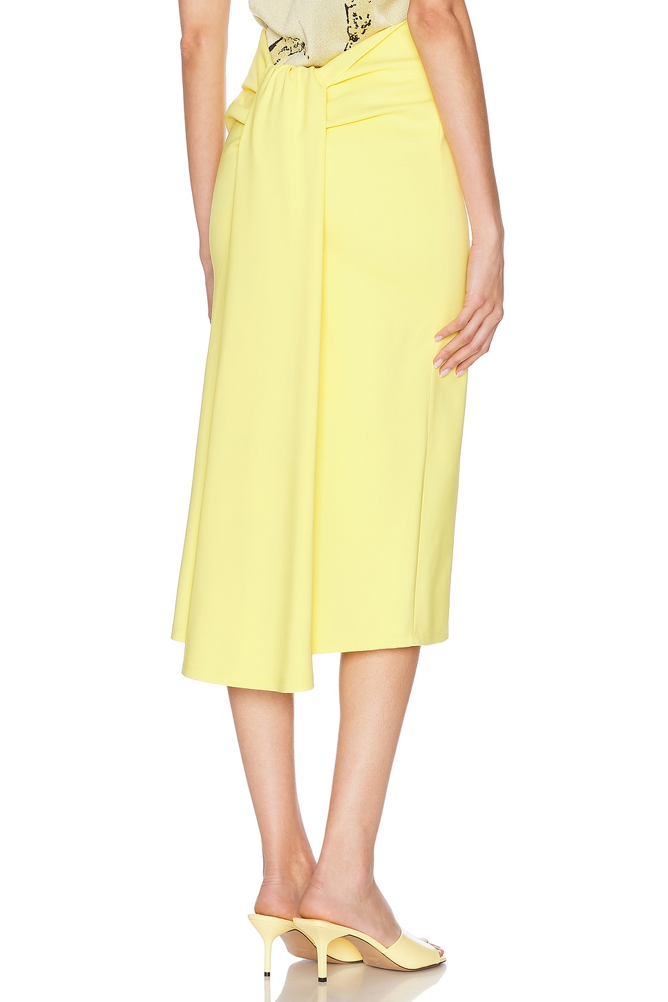 Shop Jacquemus La Jupe Sablier In Yellow