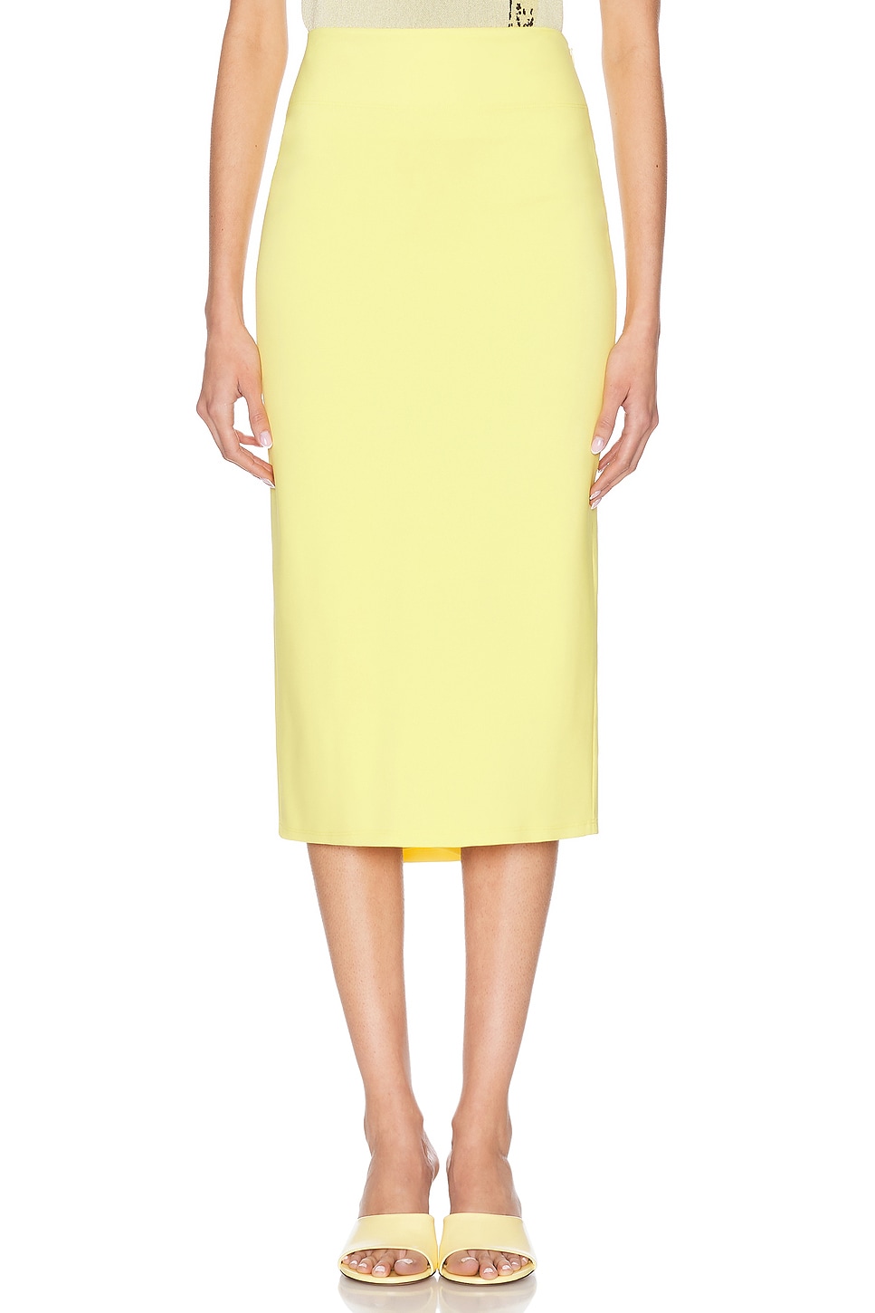 Shop Jacquemus La Jupe Sablier In Yellow