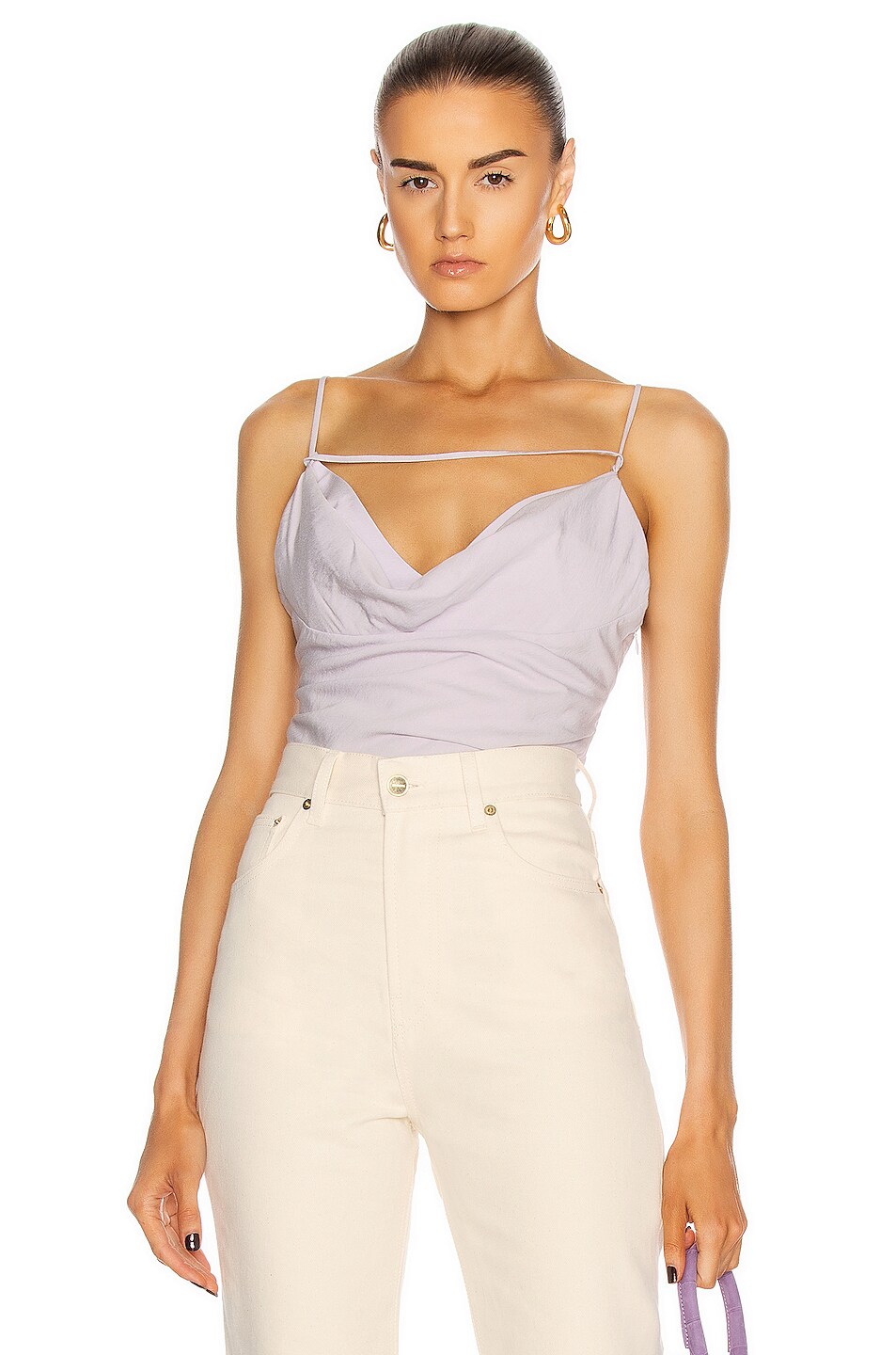 Image 1 of JACQUEMUS Le Haut Adour in Lilac Grey