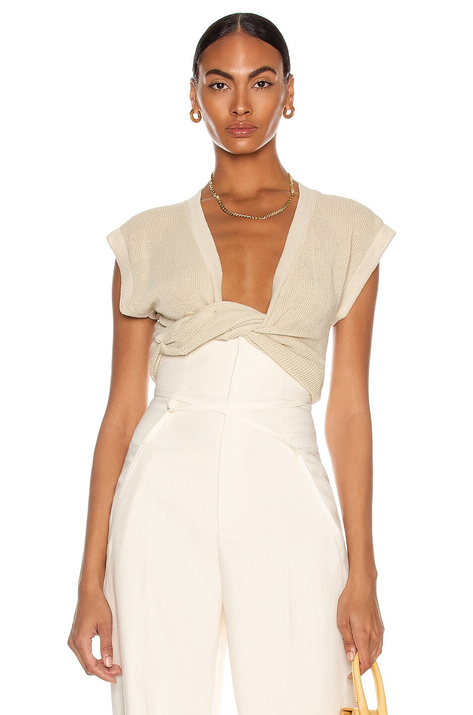 Image 1 of JACQUEMUS Le Haut Noue in Off White