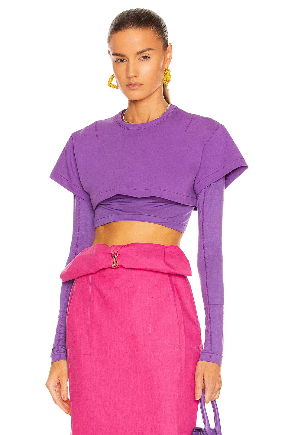 Image 1 of JACQUEMUS Le Double T-Shirt in Purple