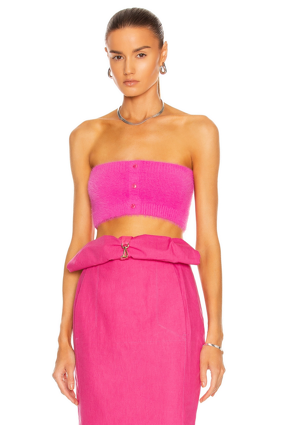 Image 1 of JACQUEMUS Le Bandeau Neve in Pink