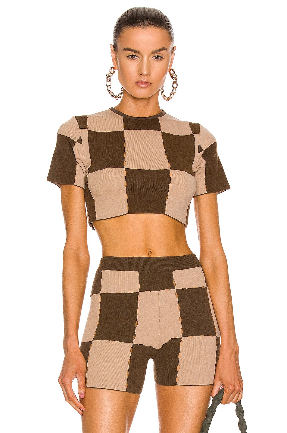 Image 1 of JACQUEMUS Le Maille Gelato in Multi Brown