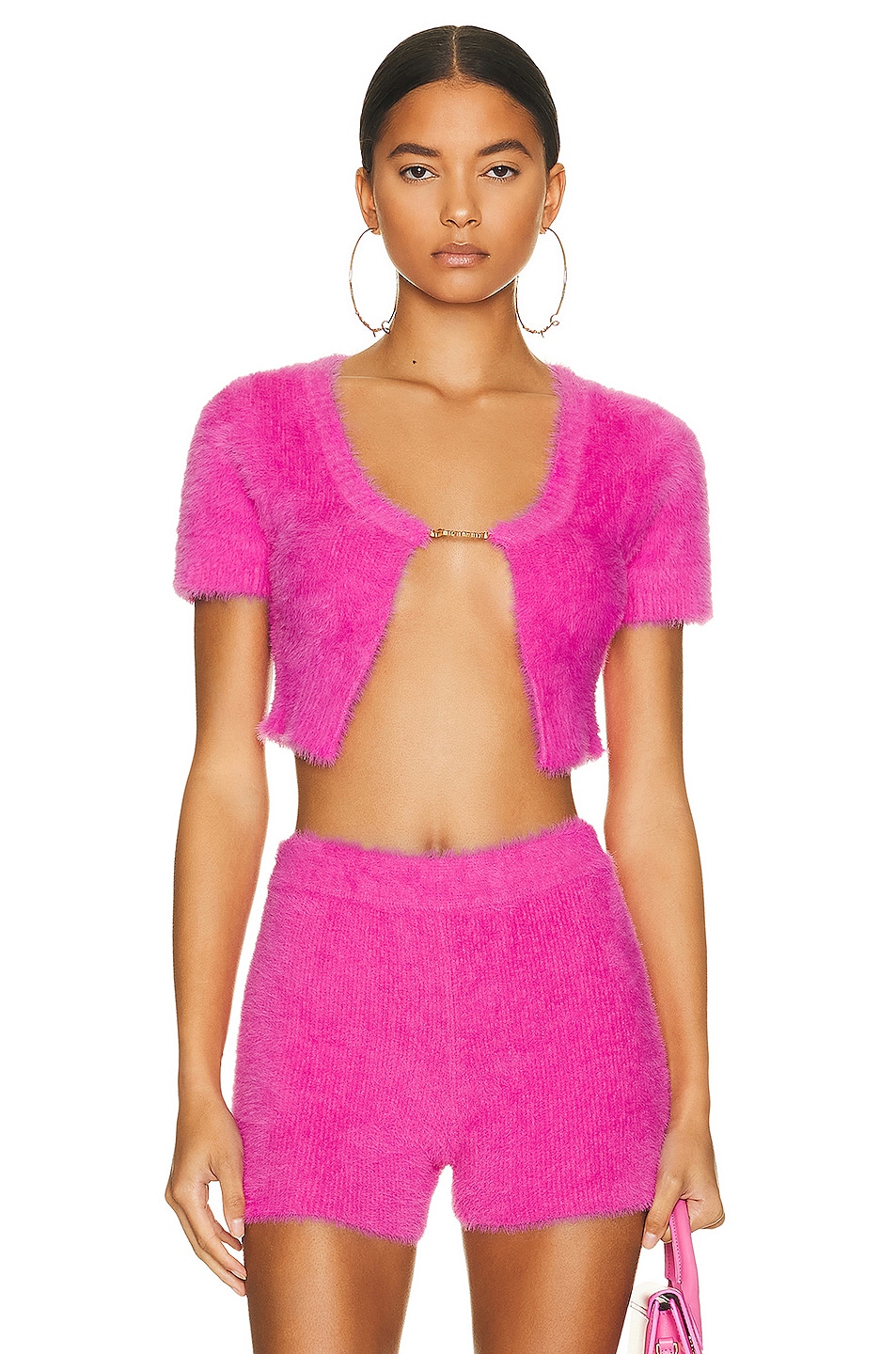 Image 1 of JACQUEMUS La Maille Neve Manches Lo in Pink