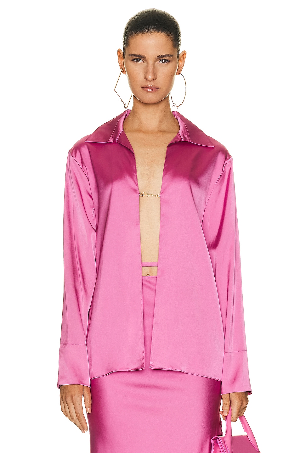 Image 1 of JACQUEMUS La Chemise Notte in Pink