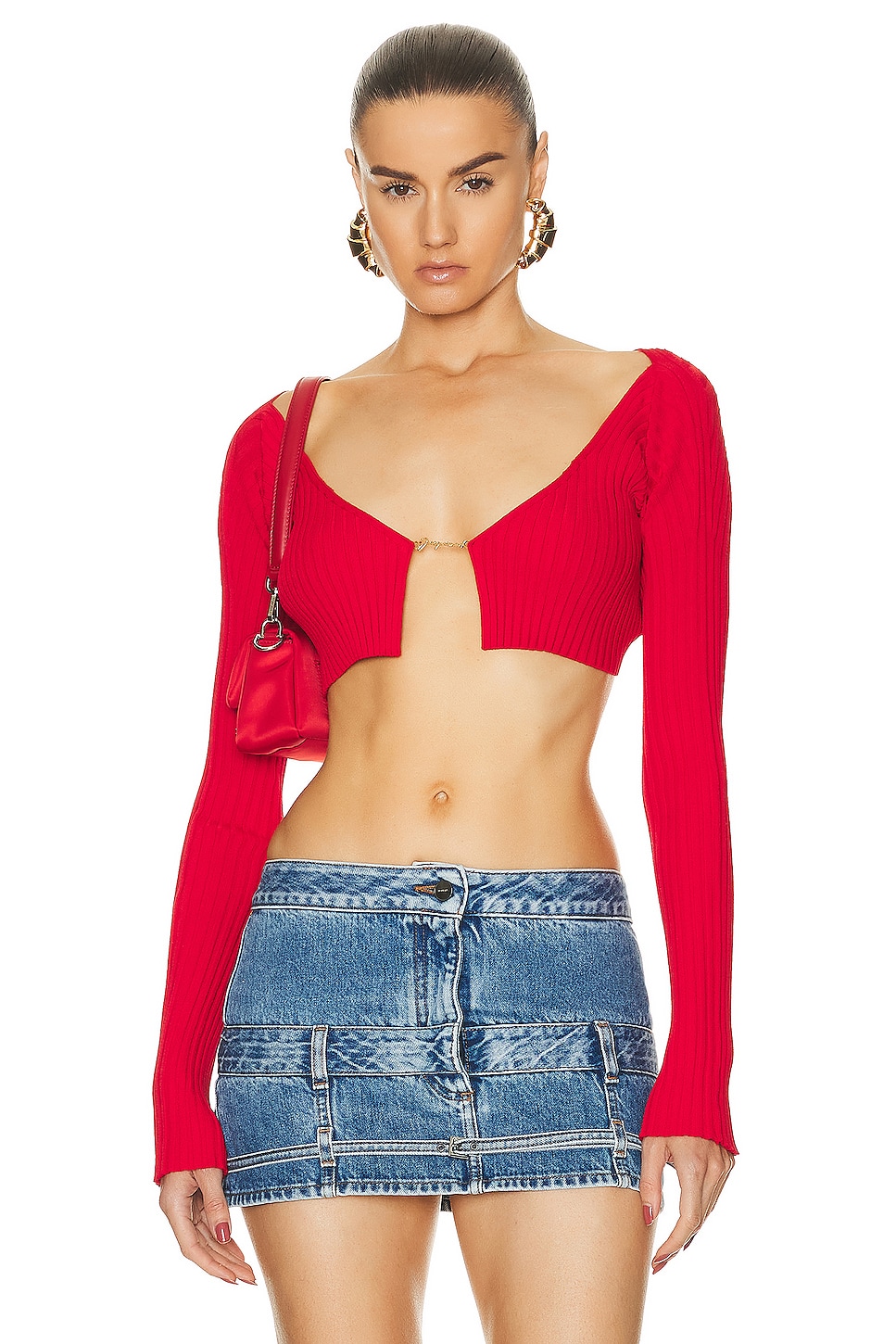 Image 1 of JACQUEMUS La Maille Pralu Top in Red