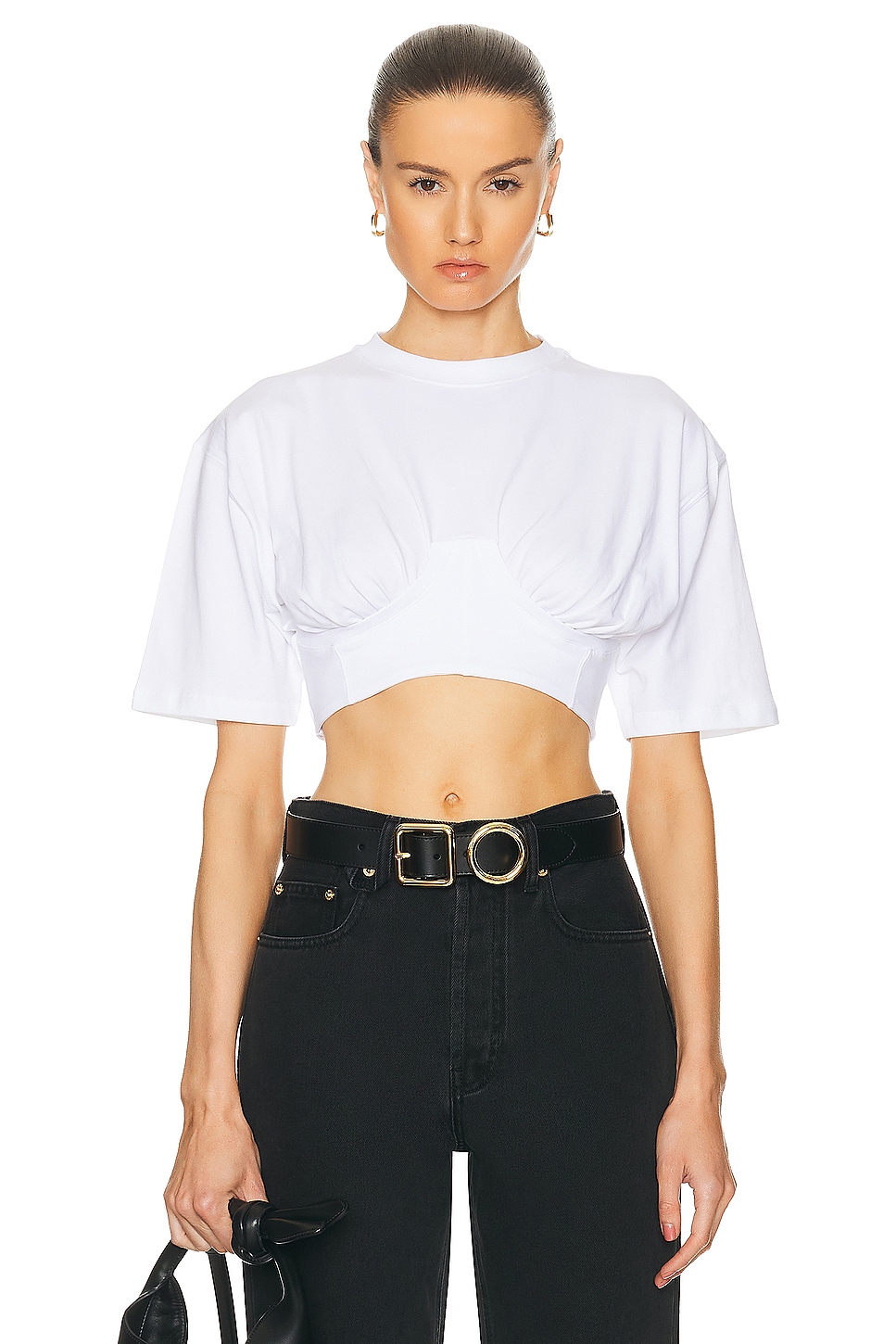 Image 1 of JACQUEMUS Le Tshirt Caraco in White
