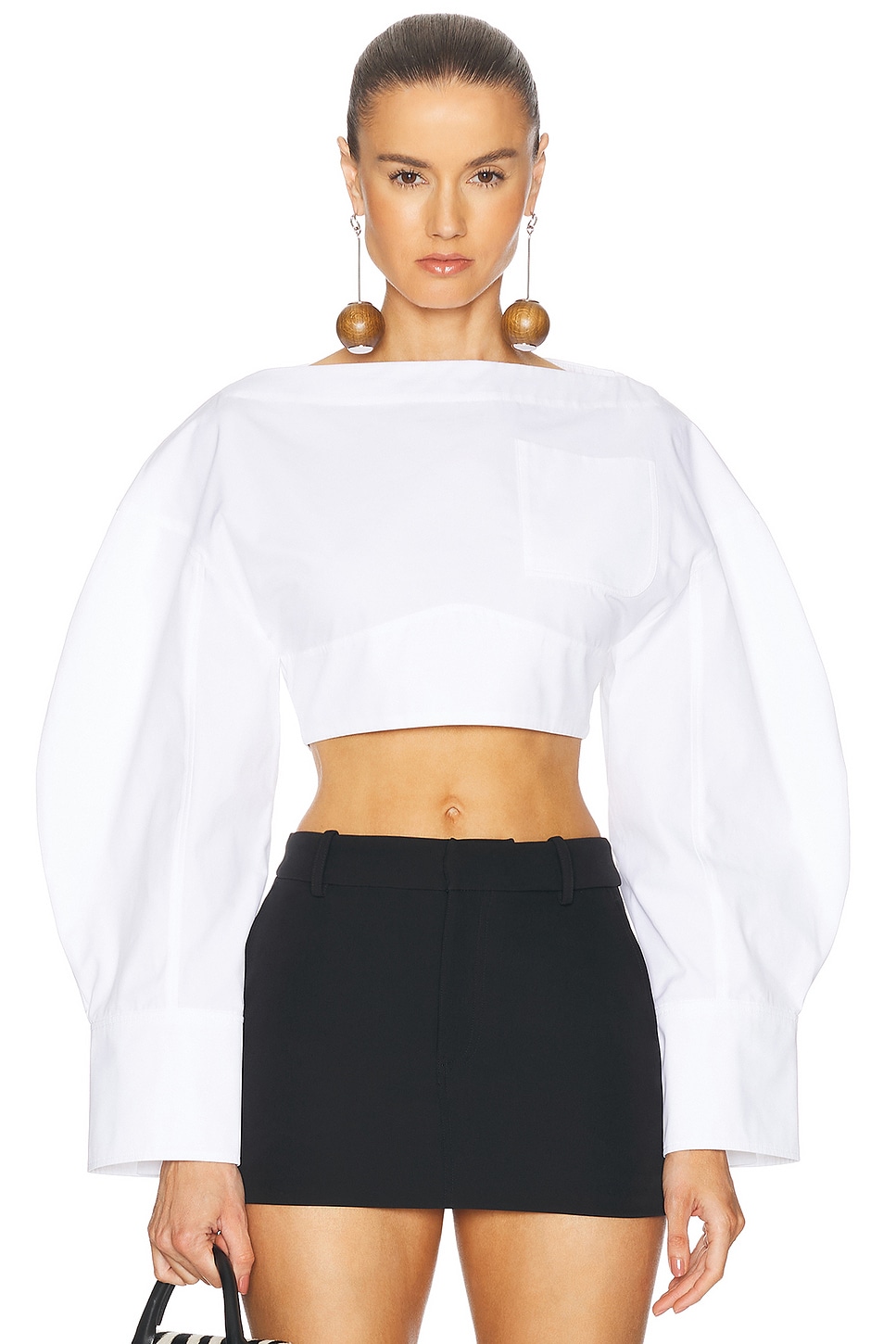 Image 1 of JACQUEMUS Le Haut Casaco in White