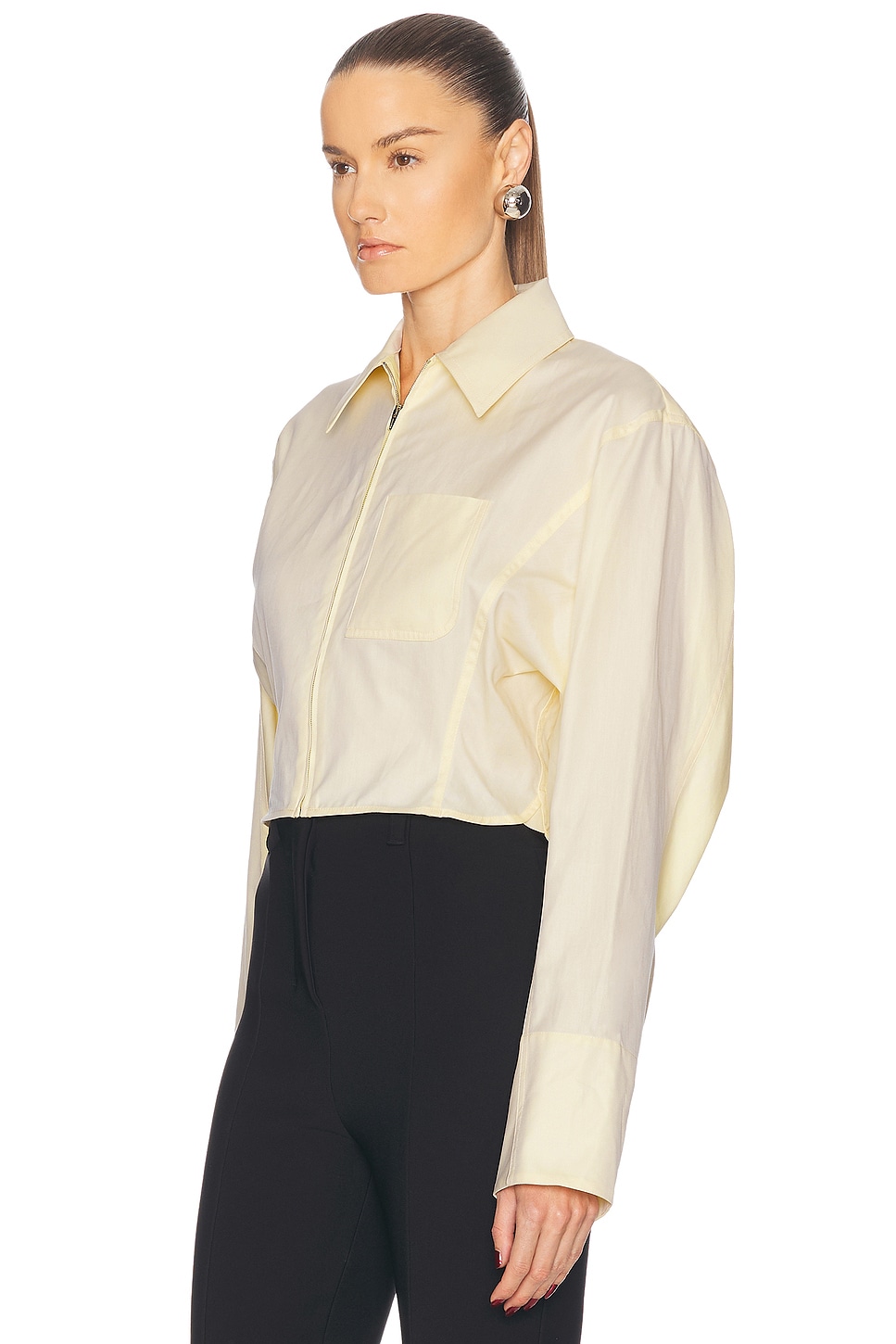 Jacquemus La Chemise Mirada In Light Yellow