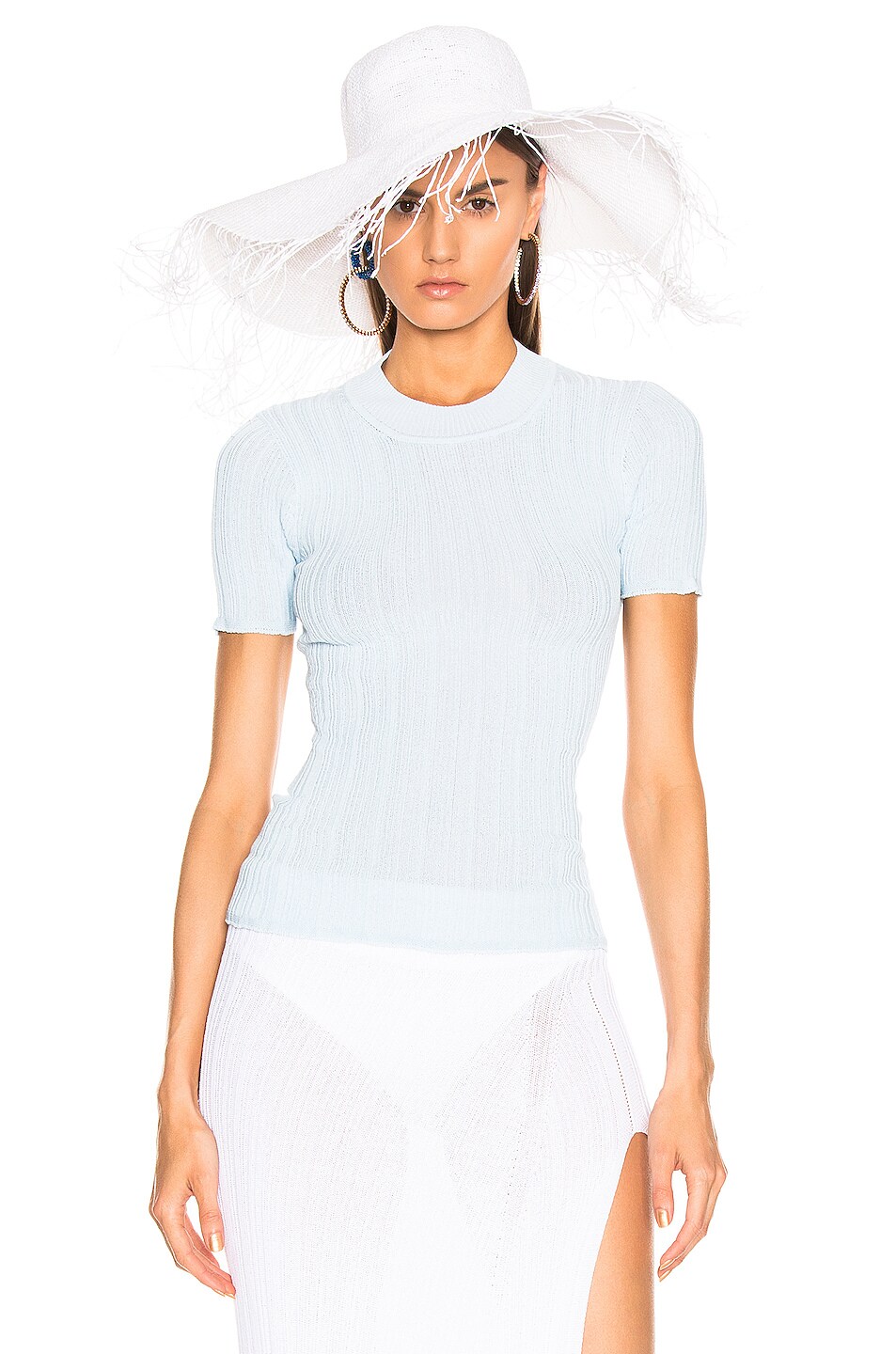 Image 1 of JACQUEMUS Afa Top in Baby Blue
