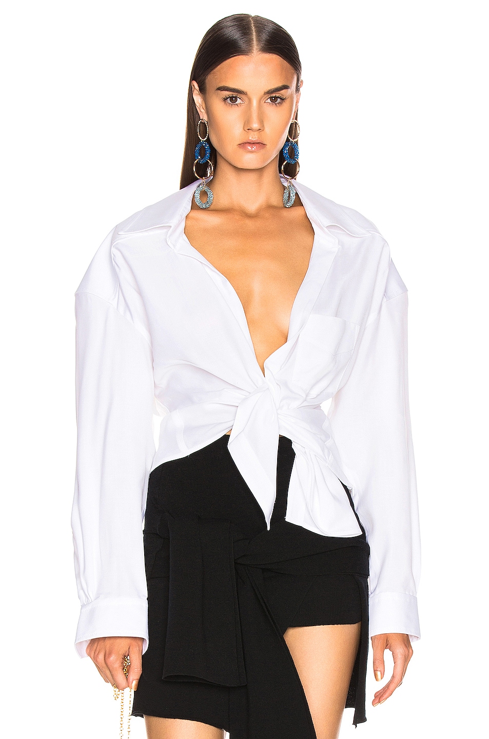 Image 1 of JACQUEMUS Pavia Top in Optic White