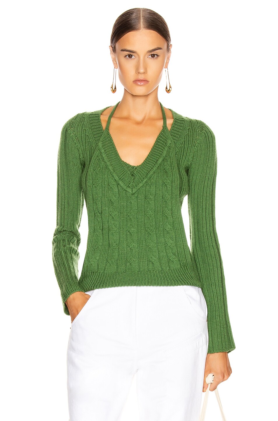 Image 1 of JACQUEMUS Double Maille Top in Green
