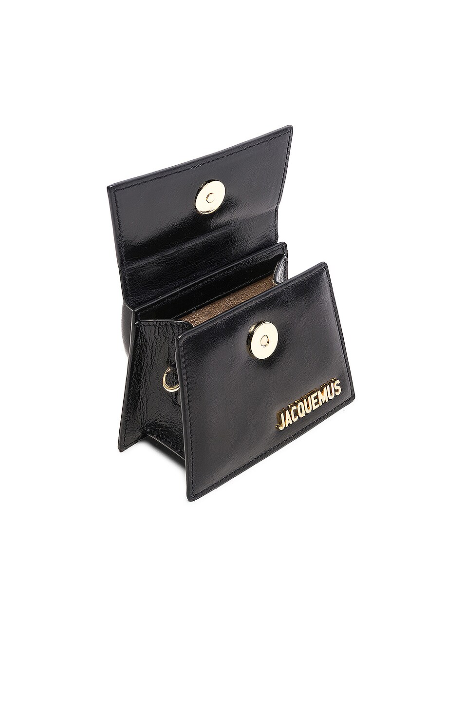 Jacquemus Le Sac Chiquito In Black Leather Fwrd Image 5 Of Jacquemus Le Sac Chiquito In Black Leather