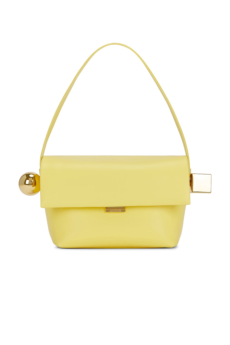 Jacquemus Le Rond Carre Bag In Light Yellow