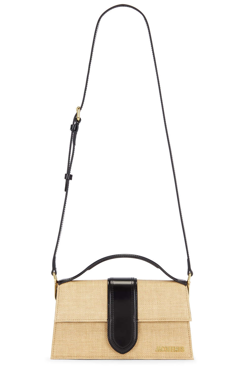 Jacquemus Le Grand Bambino Bag In Natural & Black